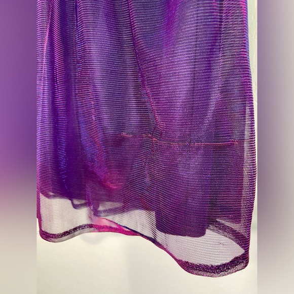 Urban Outfitters Lucca Couture Purple/Pink Iridescent Strapless Mini Dress - Picture 8 of 8